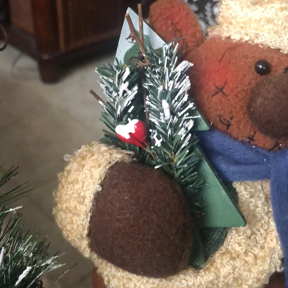 Vintage Christmas Moose 14 “Wreath. Very sturdy & well made. Gently used.